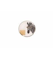 Porland Wild Life Zebra Bardak Altlığı 10x10 cm 04ALM006624 (Beyaz)