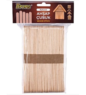 Brons Dondurma Çubuğu Renksiz İnce 50Li - 4 paket (Çok Renkli)