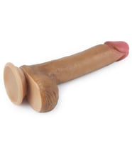 Cilt Dostu Malzemeden Üretilmiş 20 Cm Güçlü Vantuzlu Realistik Penis 