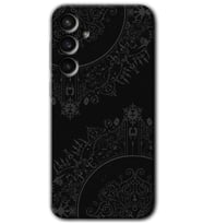Galaxy S23 FE Kılıf HD Desen Baskılı Arka Kapak - Siyah Mandala