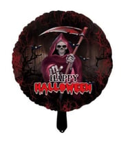 Cadılar Bayramı Oraklı Iskelet Happy Halloween Folyo Balon