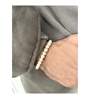 Erkek - Çok Şık Jade Doğal Taşı Bileklik  Handmade