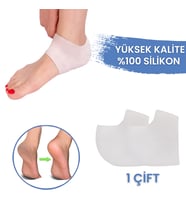 Silikon Topuk Çorabı Yüksek Kalite Topuk Gömleği Diken Çorabı Tabanlık Silikon Çatlak Koruyucu