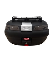 Motosiklet Arka Çanta SL 45 Litre Sırt Dayama ve Üst Bagaj Full Set Siyah Ref