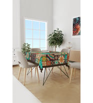 Osmanlı Desenli Süet Dertsiz Masa Örtüsü
