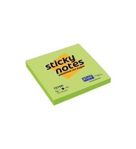 Kraf Yapışkanlı Not Kağıdı 76x76 mm 100 yp Neon Yeşil 7676N-GN