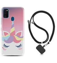 Samsung M21 M22 M23 M30 M31S M32 Kılıf Boyun Askılı Silikon Sweety Unicorn 1737