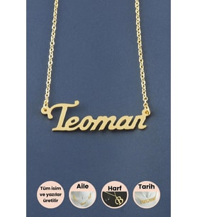 Teoman İsimli Kolye