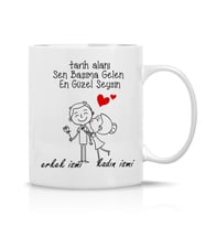 Kişiye özel Sevgiliye Hediye Çay Kahve Kupa Bardak-aşk sevgi eş Hediye