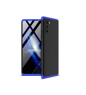 Samsung Galaxy A91 (S10 Lite) Uyumlu Kılıf Zore Ays Kapak (Siyah-Mavi)