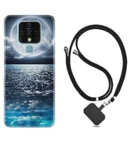 Tecno Camon 16 18P Pova Kılıf Boyun Askılı Silikon Great Moon 1301