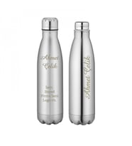 Wings Stainless Steel İsme Özel Çelik Termos 500ml.  304 Paslanmaz Çelik - Kaydırmaz Taban - Kilitli Bardak Kapak - Hava Çıkışlı - Sızdırmaz - Tuşlu Kolay Kullanım (Karışık)