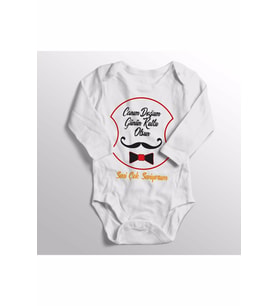 Unisex Bebek Beyaz Doğum Günün Kutlu Olsun Yazılı Bebek Zıbını