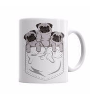 cepte pug Kupa Bardak Porselen