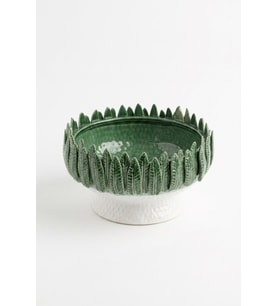GREN PALM AYAKLI KASE 24X24X12 CM