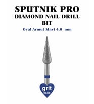 Elmas Oval Armut Freze Mavi Çap 4,0mm