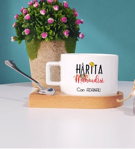Harita Mühendisi Kupa Bardak Kısa
