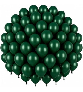 Zümrüt Yeşil Renk Lateks Pastel Balon (30 cm) - 50 Adet