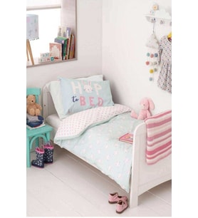 Sevimli Tavşan Çocuk Bebek Nevresim Takımı 100x150