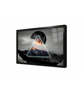 Tablosan Modern Manzara Çerçeveli Cam Tablo