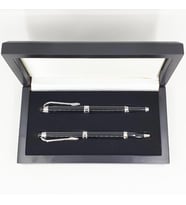 Siyah Metal Roller & Tükenmez Kalem Seti HK336