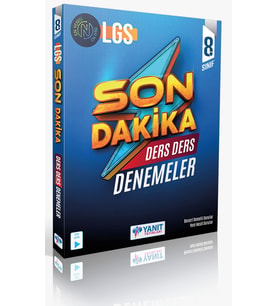 Yanıt Yayınları 8. Sınıf Lgs Son Dakika Ders Ders Denemeler 