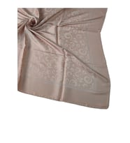 Mısırlı Eşarpları Kristal Devore Jakarlı Eşarp (Pudra)