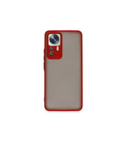 Xiaomi Mi 12t Pro Kılıf Montreal Silikon Kapak - Kırmızı