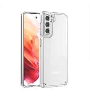 Galaxy S21 Plus Kılıf Zore Coss Şeffaf Sert Silikon Kılıf (Renksiz)