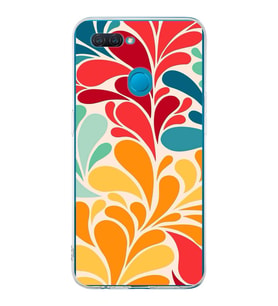 PrintiFy Oppo AX7  ile Uyumlu 1mm Slim Fit Retro Renkler 5 Baskılı Şeffaf  Kılıf
