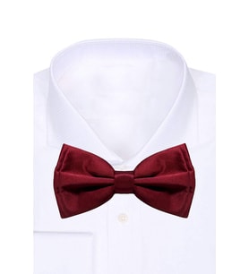 Bordo Ayarlanabilir Saten Çocuk ve Bebek Papyonu