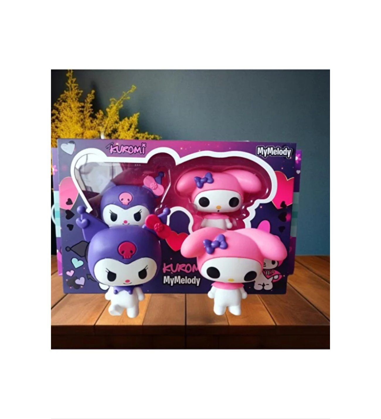 My Melody Kuromi フィギュア 2体セット My Melody 2'li Kuromi Figür Set