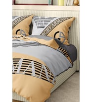 Nevresim Takımı Çift Kişilik Pamuklu Saten Kumaş 6 Parça 3D Dijital Baskı Duvet Cover Set Model No:2