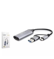 HADRON HDX7844 HDMI VIDEO CAPTURE TYPE-C+USB TO 4K 30HZ (Gri)