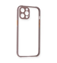 İphone 12 Kılıf Miami Şeffaf - Mor