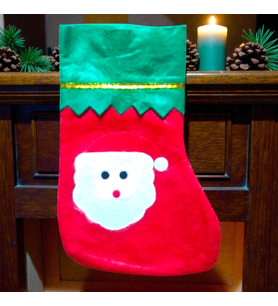 NOEL BABA ÇORABI 23 CM NOEL BABA FİGÜRLÜ ÇORAP YILBAŞI SÜSLERİ