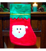NOEL BABA ÇORABI 23 CM NOEL BABA FİGÜRLÜ ÇORAP YILBAŞI SÜSLERİ