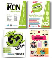 PRUVA AKADEMİ YAYINLARI 8.SINIF FEN BİLİMLERİ İKON SORU BANKASI+32 HAFTA FEN BİLİMLERİ DENEME+FEN Bİ