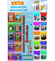 3.ve 4.Sınıflar İçin Okuma Alışkanlığı Kazandıran Mükemmel 20 li  Hikaye Seti 3