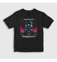 Presmono Unisex Çocuk Siyah T 800 Film The Terminator T-Shirt 254802tt
