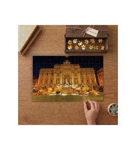 Roma Trevi Çeşmesi Tasarımı 240 parça Ahşap Puzzle Ahşap Kutuda MP07375