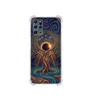 PrintiFy Samsung Galaxy S20plus ile Uyumlu Simya Serisi Kozmik Denge Tasarımlı Uv Baskılı Köşe Korumalı Antişok Kılıf