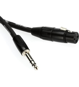 Roland Siyah Seri Ara Bağlantı Kablosu, 1/4 İnç Trs - Xlr (Dişi), 1,7 M