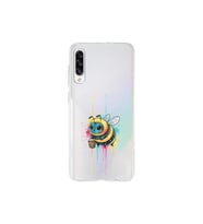Samsung Galaxy A30S ile uyumlu Splash arı tasarımlı şeffaf silikon kılıf
