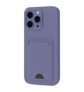 Apple iPhone 16 Pro Max Kılıf Kelvin Kartvizitli Silikon - Lila