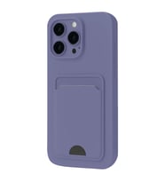 Apple iPhone 16 Pro Max Kılıf Kelvin Kartvizitli Silikon - Lila