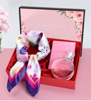 Kişiye Özel Kutusunda Avon Wish of Love Parfüm & Tasarım Fular Kadına Hediye Seti