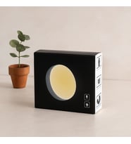 USB Şarjlı Sensörlü Yuvarlak LED Lamba 8.3 cm - Sarı Işık
