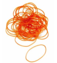LASTİK HALKA (250 gr. torba) (Beyaz)