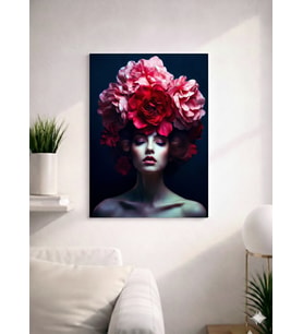 FLORAL WOMAN13  TASARIM MDF TABLO (27X18)